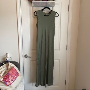 Quince sage washable silk bias cut dress size XL